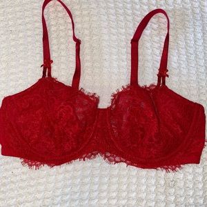 Red Lacey Victoria’s Secret broth